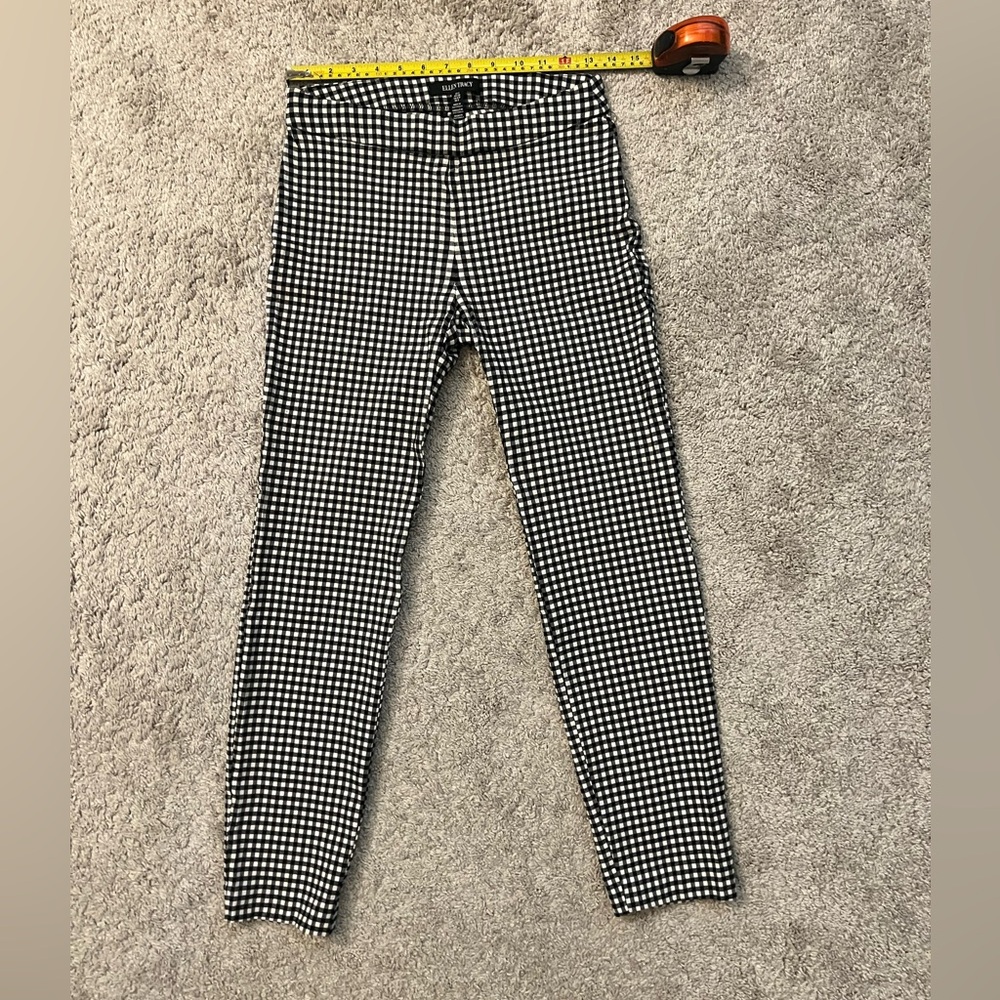 Ellen Tracy Black and White Checkered Pants